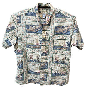 Reyn Spooner shirt Men's size XL Mele Kalikimaka Hawaiian Christmas Santa 2005